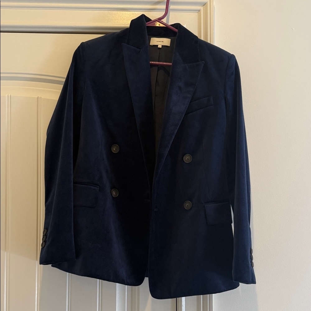 Vince - Navy Velvet Blazer